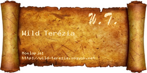 Wild Terézia névjegykártya