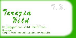 terezia wild business card